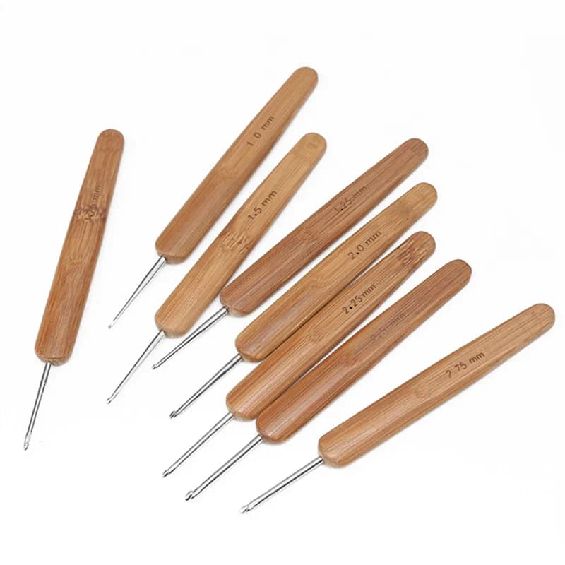 GleamMist / Dreadlock Crochet Hook Wood Crochet thumbnail 2