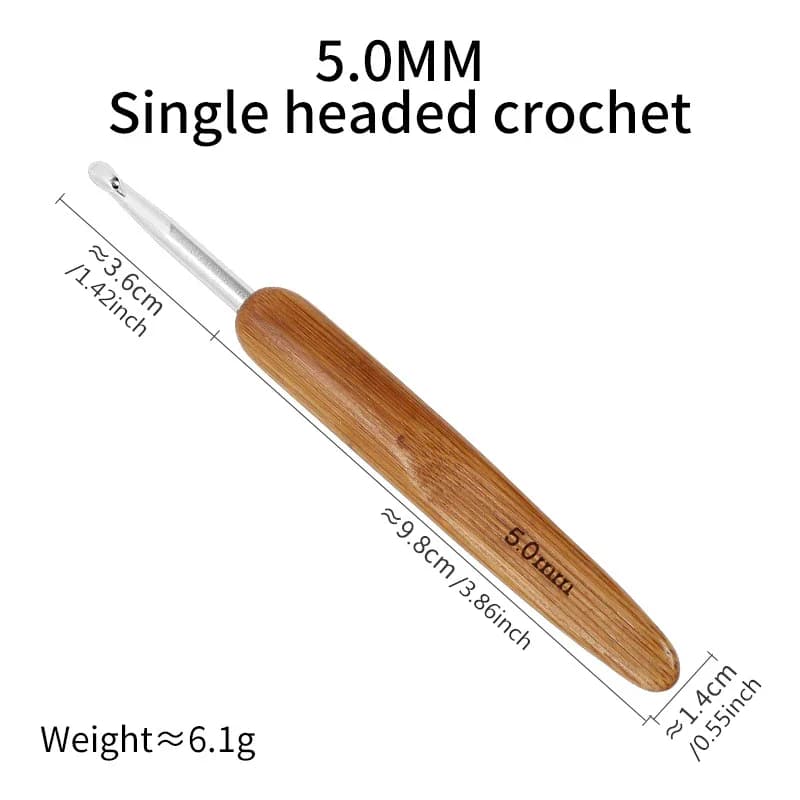 GleamMist / Dreadlock Crochet Hook Wood Crochet thumbnail 4